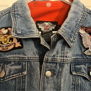 Vintage Denim Harley Davidson Jacket